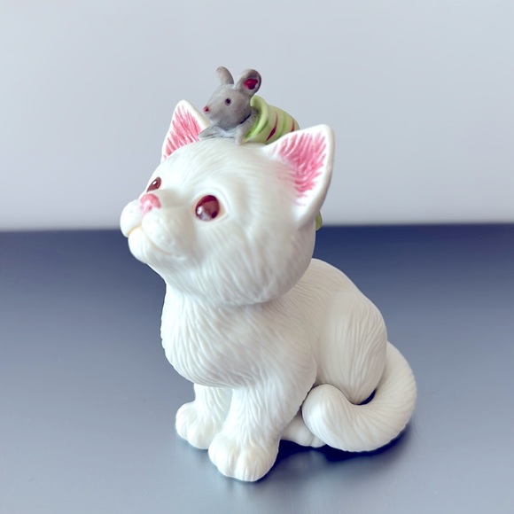 Vintage 1990 Kitty Cat & Mouse Figurine by Kathy Wise for Enesco - Picture 3 of 8